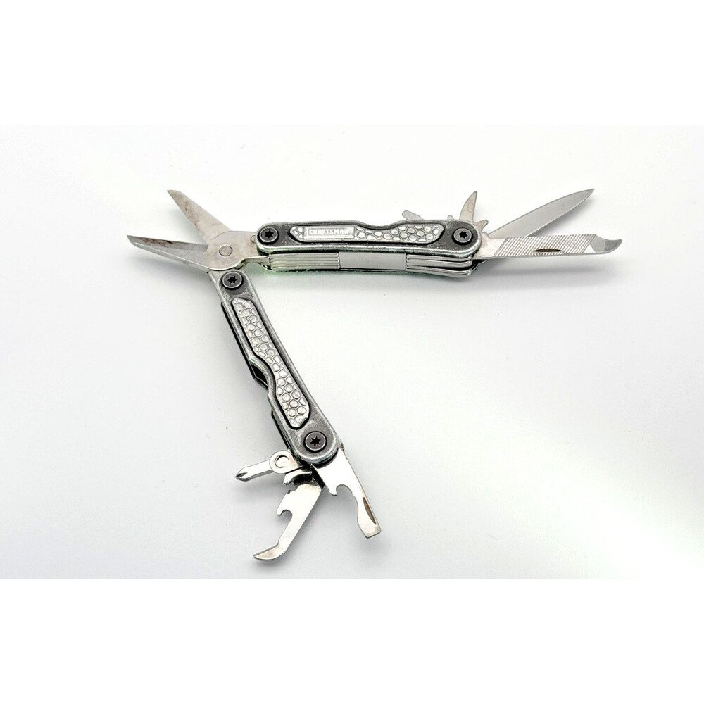 Craftsman Compact Multi-Tool Pliers Knife File Scissors Screwdrivers - Used